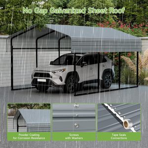 Gazebo extérieur 20' x <span class=keywords><strong>10</strong></span>' pour patio, abri de jardin autoportant 10x20 avec toit rigide, pergolas et gazebos en liquidation - Product Image 4