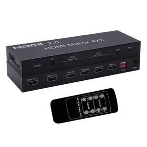 4K 4x2 <span class=keywords><strong>HDMI</strong></span> Matrix 4 في <span class=keywords><strong>2</strong></span> مع <span class=keywords><strong>2</strong></span> مخرج صوت V2.0 <span class=keywords><strong>hdmi</strong></span> matrix 4x2 يدعم الصوت - Product Image 4