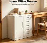 Armoire de rangement en acier verrouillable avec serrure à combinaison, porte sécurisée, plusieurs tiroirs - Design moderne, écologique, pour salon, chambre, classement