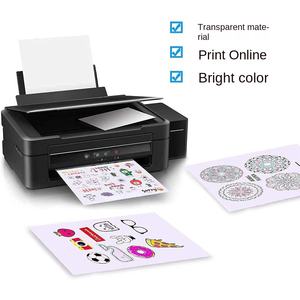 ए 4 आकार स्व-चिपकने वाला विनाइल पारदर्शी स्टिकर इंकजेट प्रिंटर वाटरप्रूफ पारदर्शी स्टीकर पेपर - Product Image 5