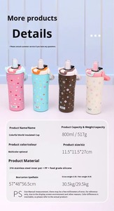 Mug de voyage isotherme en acier inoxydable Superfit avec paille, motif à pois mignon, thermos pour le bureau, le camping, OEM - Product Image 3
