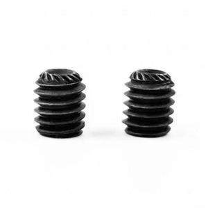 Vis à métaux hexagonales à tête plate en acier au carbone grade 12.9 M3 Black Knurling Concave End Set Screws Système de mesure métrique - Product Image 3