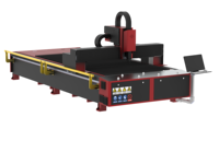 Machine de découpe laser à fibre automatique de type portique 3000x1500 avec commande Cypcut pour acier inoxydable, acier au carbone, aluminium - 3000W