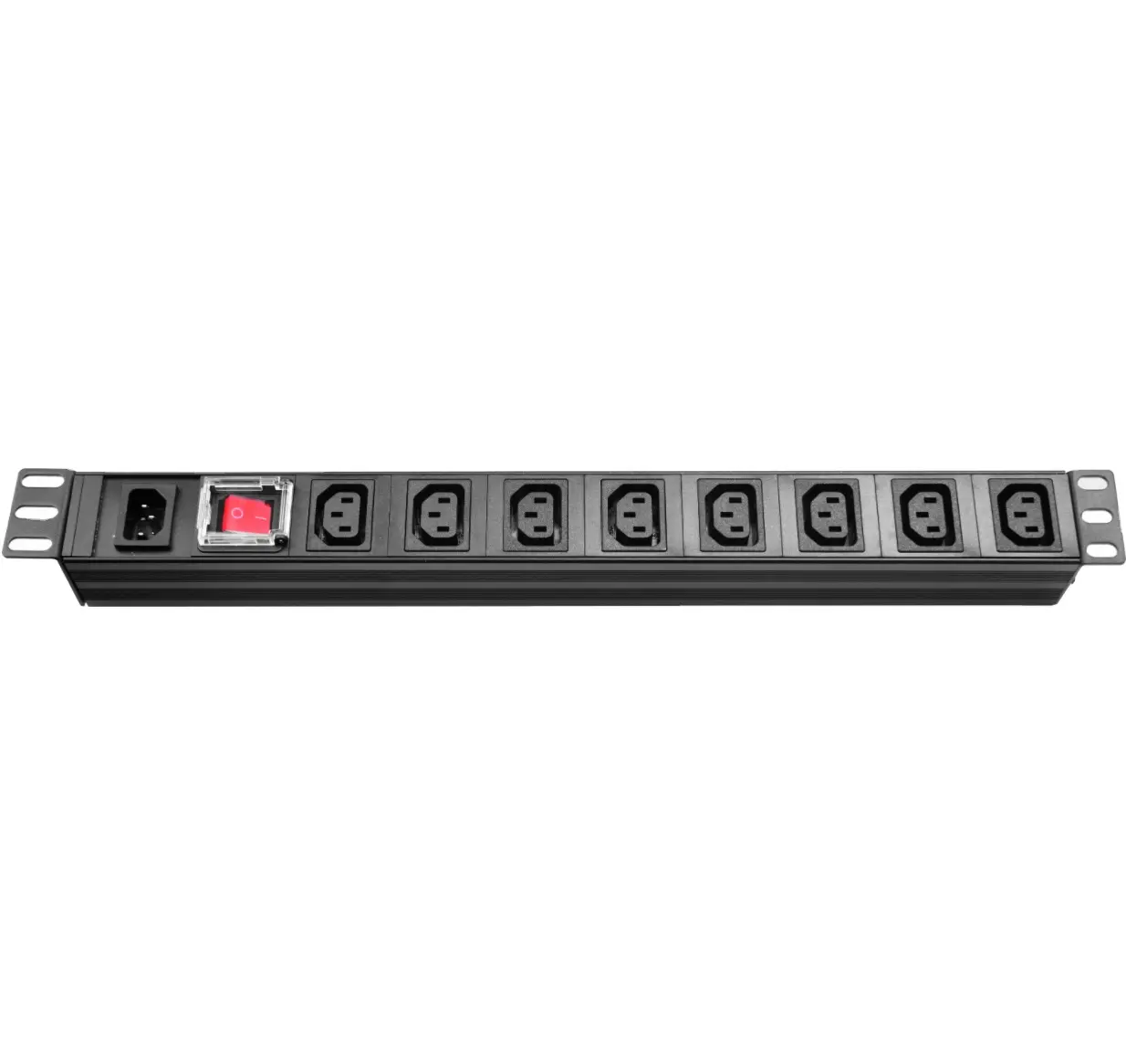 19 inch 1U 8 ways IEC C13 with IEC C20 input on the front Power Distribution Unit  PDU 