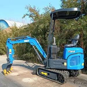 Chinese TK 10-8 TK12-9 mini excavator with free bucket 1.2 ton small digger for home and garden use