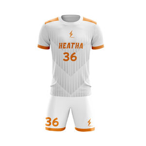 قمصان تدريب كرة القدم المخصصة بالتسامي اسم النادي والشعار المطبوعة نمط الفريق القصير مع تصميم فريد من نوعه - Product Image 4