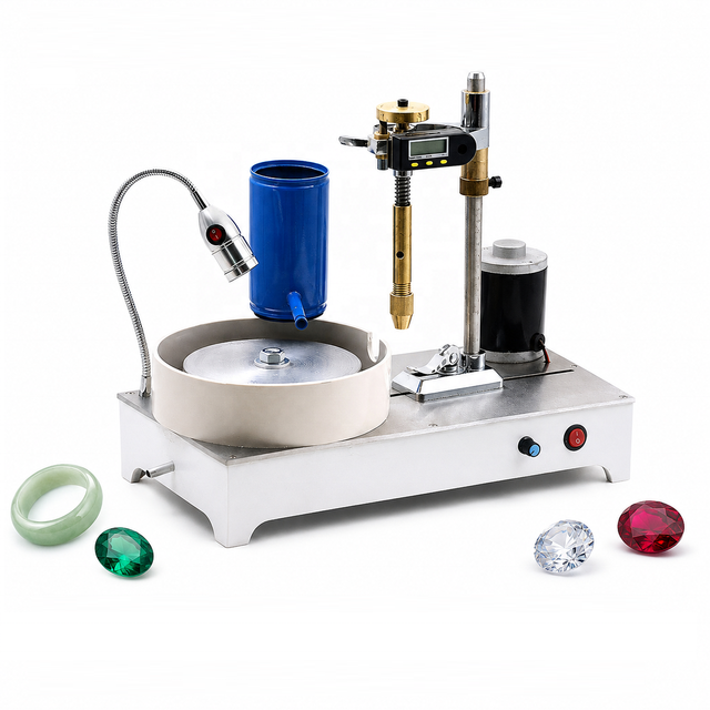 Adjustable Speed Automatic Lapidary Machine Gem Grinding Machine Lapidary Gem Faceting Machine Jade Grinding Polishing Machine