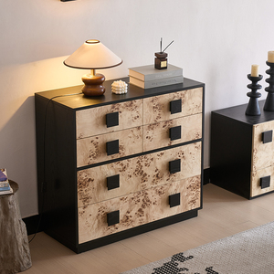 Modern Nordic Style Large Capacity Living Room Storage Cabinet Villa Dining Room Wood Sideboard With <b>6</b> <b>Drawers</b> K105 Nordic Style - Product Image 1