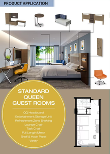 Paquete de Muebles para Villa <span class=keywords><strong>Tropical</strong></span>, Aparador de Madera Maciza Sostenible, Muebles Ecológicos para Hoteles y Resorts de Playa - Product Image 6