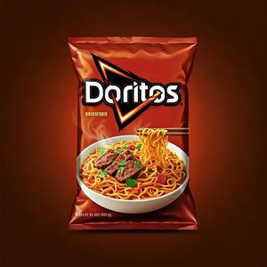 Alimentaire Bleu Film Rouleau Snack Sachet Emballage Alimentaire pour Légumes Chips Frites Aliments Bouffants Croustilles Frites - Product Image 4