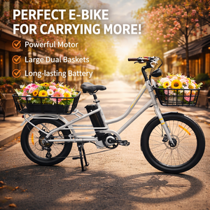Bicicleta de Reparto con Frenos de Disco Hidráulicos de Litio, Motor sin Escobillas, 7 Velocidades, Cubo Trasero, Funciones Inteligentes para Uso Urbano JYOP-SMCARGO1 Lithium B - Product Image 2