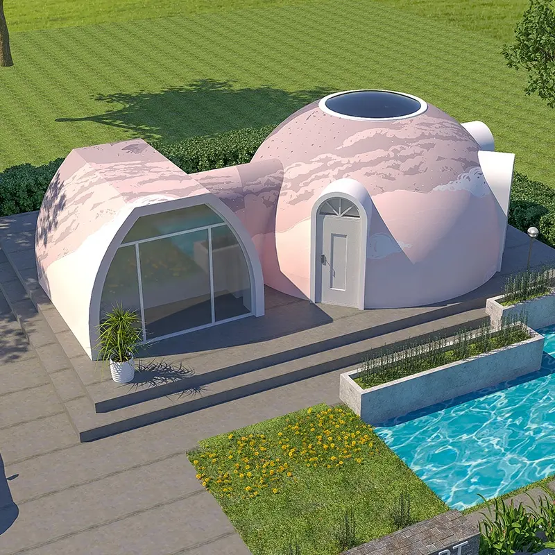 Gudang Murah Desain Baru Rumah Rakitan Cangkang Produsen Rumah Igloo Eps