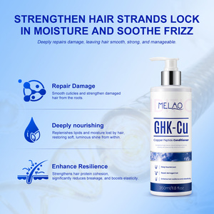 Après-shampoing MELAO pour cheveux secs et abîmés, formule réparatrice et hydratante en profondeur, peptide de cuivre GHK-Cu, kératine, après-shampoing en vrac - Product Image 5