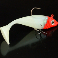 Offres Spéciales 11cm/19.4g artificielle Simulation T QUEUE Swimbait De Pêche doux leurre plomb Poissons