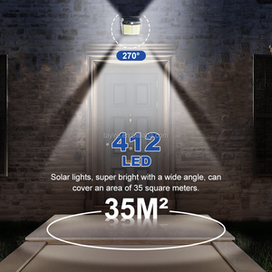 4-6M algılama güneş işık garaj 3 modları 4outdoor güneş duvar işık hareket sensörü su geçirmez Ip65 güneş duvar işık için açık - Product Image 4