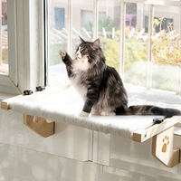 Hamac pour chat suspendu, nid pour chat, hamac pour rebord de fenêtre, hamac pour balcon, portable, démontable, pour la maison