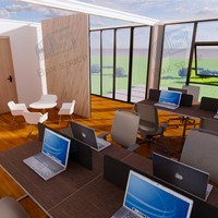 Boxspace Maison Modulaire Personnalisée 20ft 40ft Bâtiment de Bureau Préfabriqué Conteneur Portable pour Chantier
