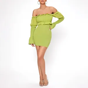 OEM-vestidos de invierno elegantes, ropa personalizada, bodycon, sexy, femenino