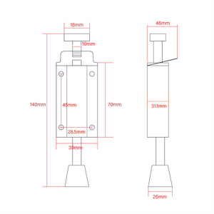 Heavy Duty <strong>Spring</strong> Loaded Step on <strong>Door</strong> Holder Adjustable Floor <strong>Door</strong> Stop Easy Step <strong>Door</strong> <strong>Stopper</strong> - Product Image 3