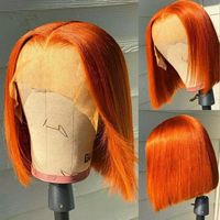 Perruque Bob en Cheveux Humains, Vente en Gros, Perruque Frontale Vietnamienne 100% Cheveux Humains, Perruque Frontale HD Lace, Lisse Baguette