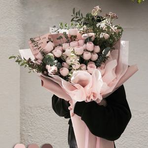 Papel de Envolver Floral de Algodón de Leche Desmontable Coreano, Material Impermeable para Envolver Ramos de Flores, Papel de Seda de Color Puro para Regalos - Product Image 2