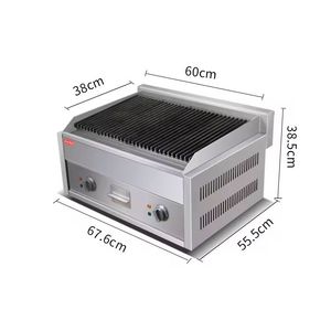 Procesamiento de alimentos portátil de acero inoxidable comercial eléctrico barbacoa parrilla máquina pollo barbacoa carne pincho Estación de cocina - Product Image 2