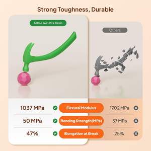 Résine pour imprimante 3D ELEGOO Ultra Photopolymer, couleurs fluorescentes type ABS, haute résistance, compatible UV-C 365-405nm, B0F8QK2XT4 - Product Image 5