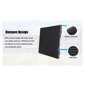 Affichage publicitaire LED extérieur haute définition <span class=keywords><strong>couleur</strong></span> P10 IP65 pour les terrains de basket-ball, publicité périmétrique des stades - Product Image 1