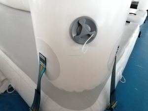 Piattaforma gonfiabile dell'acqua con la tenda isola di svago della tenda della barca dell'isola di galleggiamento della stuoia del bacino su ordinazione della tenda per il fiume del lago marino - Product Image 4