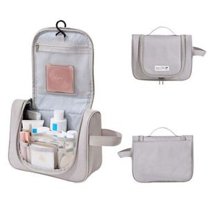 Nouvelle conception de trousse de maquillage suspendable, trousse de toilette, sac de rangement pour cosmétiques de voyage avec poignée et compartiments - Product Image 1