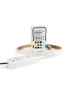 Bande LED SPI FCOB 720D 12MM RGB avec IC externe WS2818, transfert continu à point de rupture, bande de couleur de rêve RGB, bande lumineuse décorative