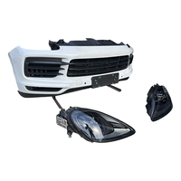 Nouveau kit complet de pare-chocs avant pour Cayenne Coupé 9Y0 2020-2023 3.0T 2.9T avec cadre, refroidisseur, phares LED, calandre, fixation par boulons, universel