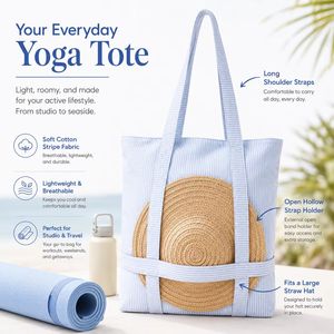 Custom Your Brand Stylish Large Waterproof Tote Bag Women Gym Bag With <b>Shoes</b> and Yoga Mat <b>Holder</b> Yoga Tote Bag Sport Bag - Product Image 5