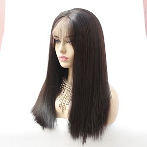 LINDALHAIR 14 "droite Yaki partie libre 13x4 dentelle <span class=keywords><strong>frontale</strong></span> perruques avec des cheveux de bébé haute <span class=keywords><strong>température</strong></span> synthétique cheveux humains sentiment perruques - Product Image 6