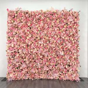 可定制户外仿真花背景墙布底婚庆装饰带地图定制 - Product Image 4