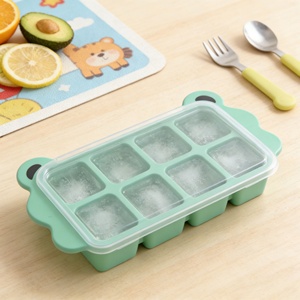 Wholesale Silicone Rectangular Mold Six Grids Ice Cube Tray <b>Reusable</b> Grade Household Custom Eco-Friendly Food Box - Product Image 3