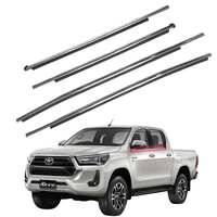 Joint d'étanchéité en caoutchouc pour la bande de seuil de porte extérieure pour Toyota Hilux Revo 15-23, moulage de fenêtre, joint d'étanchéité de bande de seuil