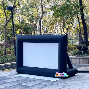 Funcity <span class=keywords><strong>prix</strong></span> d'usine personnalisé extérieur portable blanc double face <span class=keywords><strong>gonflable</strong></span> film TV cinéma écran pour fête événement - Product Image 1
