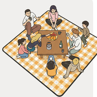 Tapis de plage et de camping pliable, compact, léger, réglable, portable, imperméable, moderne, vente en gros, couverture de pique-nique