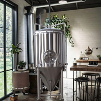 Cuve de Fermentation 100-500L en Acier Inoxydable SUS304 pour Brasseur Domestique, avec Enfouissement Thermique et Réservoir sous Pression pour la Bière, Longue Durée de Vie