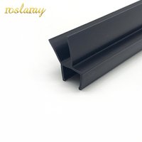 Burlete de PVC para Ducha, Burlete de Goma Antienvejecimiento, Sellos para Ventanas y Puertas, Junta de Sellado, Sello para Puerta