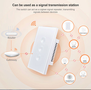 Interruptor Táctil <span class=keywords><strong>de</strong></span> Pared <span class=keywords><strong>de</strong></span> Vidrio Cóncavo 2.5D Inteligente LangYeao para Tuya ZigBee, 1/2/3/4 Botones, Compatible con Google Alexa y Smart Life, Requiere Cable Neutro - Product Image 6