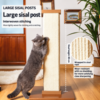 Grand arbre à chat de style romain avec griffoir en sisal, jouet pour affûter les griffes et soulager les démangeaisons, et lit pour chat 60023023, Fournitures pour animaux de compagnie en gros