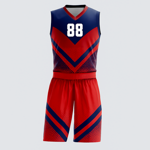 Vente en gros de vêtements de basket-ball ensemble d'uniformes avec tissu respirant tailles personnalisées pour la compétition de jeu d'entraînement - Product Image 1