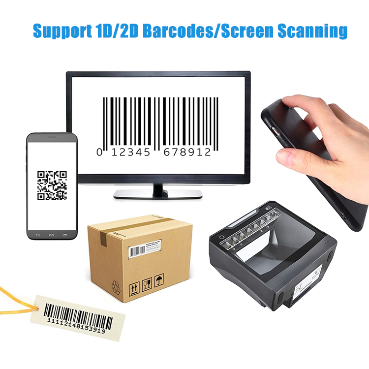 Scan Window Sprzedaz Easy to Use Desktop Mounted Windows Computer Scanner 1D QR 2D Goods ...