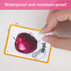 Benutzer definierte englische Karteikarten Kinder pädagogischer Glanz Laminierung Baby Studie kognitives Spiel Papier material Benutzer definierte Größe CMYK Farbe - Product Image 5