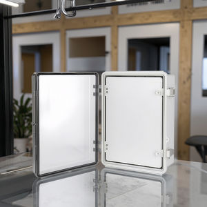 <span class=keywords><strong>Armoire</strong></span> électronique extérieure étanche IP67 430x330x180mm porte à charnière transparente matériaux PC/ABS boîte de jonction électrique IP65/IP66" - Product Image 4