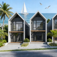 Casa Prefabricada de Madera de Dos Pisos, Moderna y de Lujo, Desmontable, Tipo Contenedor, Cabañas, Hotel, Apartamento, Villa