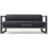 Deep Seat Outdoor Aluminium Lounge Sofa Set Extra breite Patio Couch mit ultimativem Komfort Färbbare Olefin Acryl Stoff Optionen