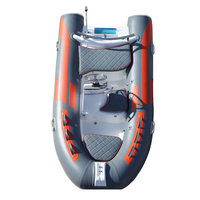 Bateau semi-rigide en fibre de verre gris RIB 330C avec équipement complet pour les opérateurs de loisirs